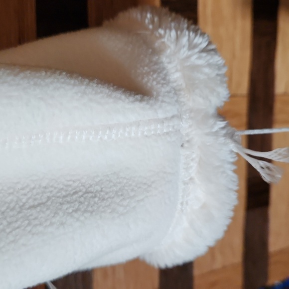 Nwt! Fuda fluffy jacket reversible zip up - Picture 7 of 13